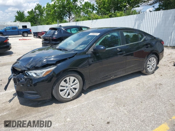 2021 Nissan Sentra S z VIN 3N1AB8BV8MY230664, wystawiony jako Copart lot #57080355 z przebiegiem 45 439 mil mil oraz Szkoda całkowita • Salvage title. Historia ofert i sprzedaży dostępna na DreamBid. Obrazek 1.