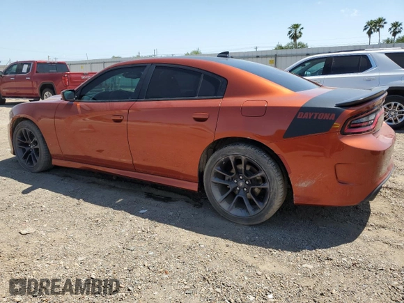 2022 Dodge Charger R/T with VIN 2C3CDXCT4NH198377, listed as a Copart auction lot 52013875 with 25,500 mi miles and Salvage Title. Bid and sale history available at DreamBid. Image 2.