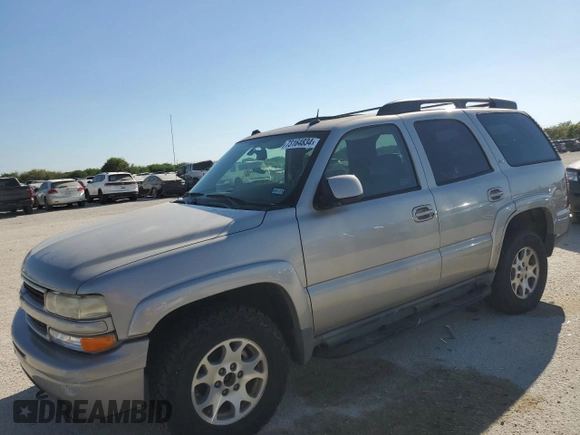 2005 Chevrolet Tahoe Z71 with VIN 1GNEK13T55R248377, listed as a Copart auction lot 73164834 with 0 mi miles and Clean Title. Bid and sale history available at carsss.com. Image 1.