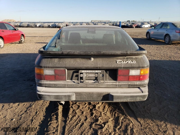 1986 Porsche 944 with VIN WP0AA0950GN153510, listed as a Copart auction lot 75878634 with 76,711 mi miles and Salvage Title. Bid and sale history available at carsss.com. Image 6.