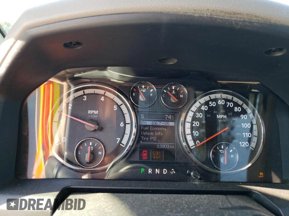 2010 Dodge 1500 SLT with VIN 1D7RV1CP4AS114358, listed as a Copart auction lot 71503804 with 113,803 mi miles and Salvage Title. Bid and sale history available at DreamBid. Image 9.