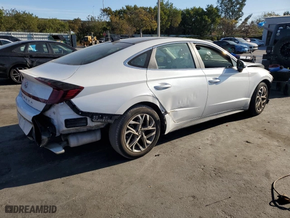 2021 Hyundai Sonata SEL with VIN KMHL14JA6MA153051, listed as a Copart auction lot 49714905 with 59,558 mi miles and Non Repairable. Bid and sale history available at carsss.com. Image 3.