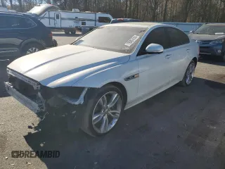 2017 Jaguar XF with VIN SAJBL4BV8HCY34982, listed as a Copart auction lot 79397414 with 96,672 mi miles and Salvage Title. Bid and sale history available at DreamBid. Image 1.