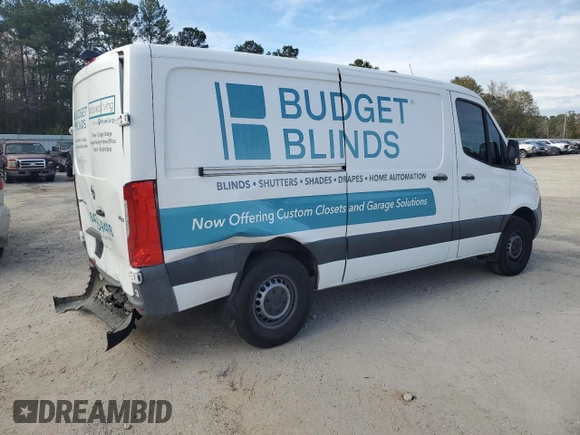 2020 Mercedes-Benz Sprinter with VIN W1W4EBHY4LT019845, listed as a Copart auction lot 46849875 with 60,201 mi miles and Salvage Title. Bid and sale history available at DreamBid. Image 3.