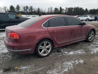 2015 Volkswagen Passat 1.8T SE w/Sunroof & Nav with VIN 1VWBT7A36FC061293, listed as a Copart auction lot 87869685 with 197,532 mi miles and Salvage Title. Bid and sale history available at carsss.com. Image 3.