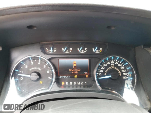 2011 Ford F-150 XL with VIN 1FTFX1ET2BFD22573, listed as a Copart auction lot 60614845 with 91,754 mi miles and Salvage title. Bid and sale history available at DreamBid. Image 9.