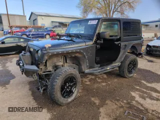 2017 Jeep Wrangler Sport with VIN 1C4AJWAG0HL738603, listed as a Copart auction lot 48777175 with 84,213 mi miles and Salvage Title. Bid and sale history available at DreamBid. Image 1.