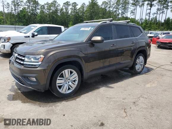 2019 Volkswagen Atlas SE with VIN 1V2WR2CAXKC521646, listed as a Copart auction lot 57383735 with 89,832 mi miles and Salvage title. Bid and sale history available at DreamBid. Image 1.