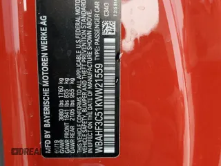 2019 BMW Z4 sDrive30i with VIN WBAHF3C51KWW21559, listed as a Copart auction lot 54460324 with 0 mi miles and Salvage Title. Bid and sale history available at carsss.com. Image 12.