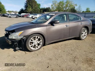 2012 Nissan Maxima SV z VIN 1N4AA5AP6CC834731, wystawiony jako Copart lot #54575965 z przebiegiem 168 368 mil mil oraz Szkoda całkowita • Salvage title. Historia ofert i sprzedaży dostępna na DreamBid. Obrazek 1.