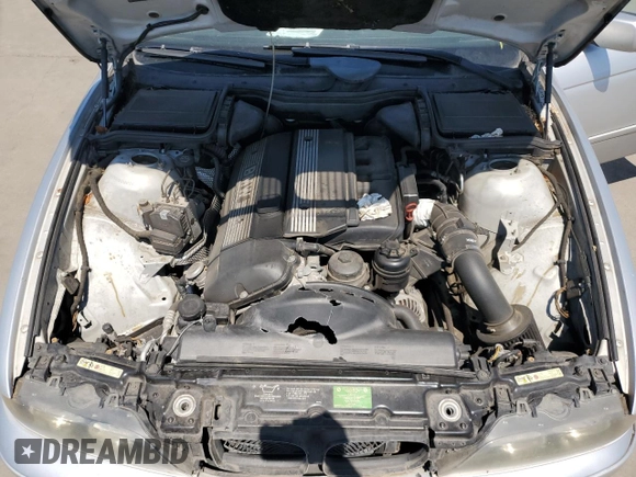2002 BMW 5 Series 530i with VIN WBADT53482CE93903, listed as a Copart auction lot 43745445 with 0 mi miles and Salvage Title. Bid and sale history available at carsss.com. Image 13.