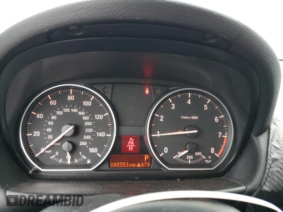 2010 BMW 1 Series 135i with VIN WBAUC7C53AVK96433, listed as a Copart auction lot 86206304 with 48,553 mi miles and Salvage Title. Bid and sale history available at DreamBid. Image 9.