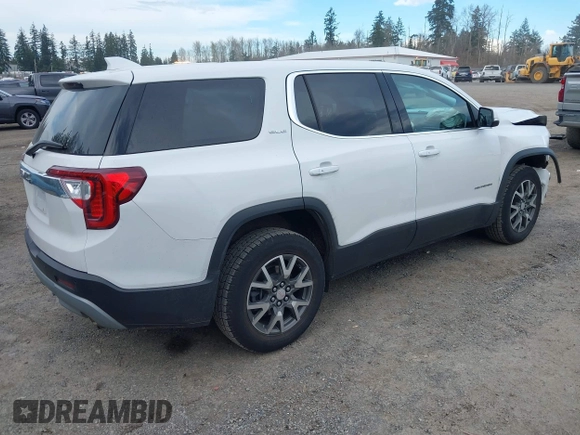 2021 GMC Acadia SLE z VIN 1GKKNKLA4MZ219558, wystawiony jako IAAI lot #41901211 z przebiegiem 54 592 mil mil oraz . Historia ofert i sprzedaży dostępna na DreamBid. Obrazek 4.