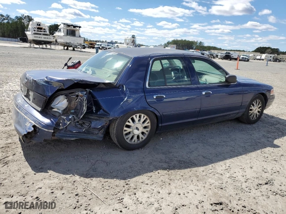 2004 Ford Crown Victoria LX with VIN 2FAFP74W84X152991, listed as a Copart auction lot 47405435 with NaN miles and Salvage Title. Bid and sale history available at carsss.com. Image 3.