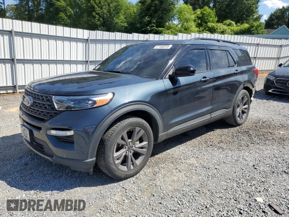 2022 Ford Explorer XLT with VIN 1FMSK7DH3NGB60332, listed as a Copart auction lot 57460815 with 40,812 mi miles and Salvage title. Bid and sale history available at DreamBid. Image 1.