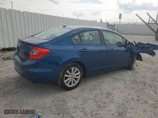 2012 Honda Civic Sdn EX-L with VIN 19XFB2F95CE033285, listed as a Copart auction lot 49304335 with 0 mi miles and Salvage Title. Bid and sale history available at carsss.com. Image 3.
