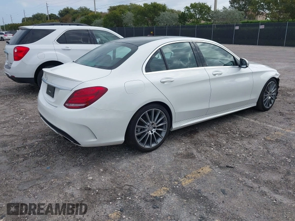 2016 Mercedes-Benz C 300 with VIN 55SWF4JB5GU131922, listed as a IAAI auction lot 42014152 with 52,041 mi miles and . Bid and sale history available at carsss.com. Image 4.