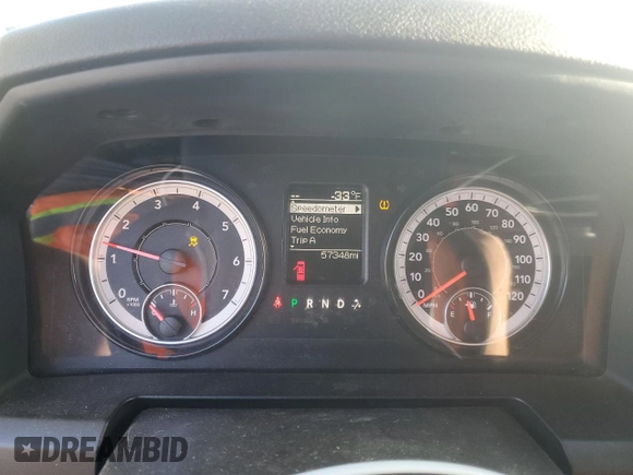 2021 Ram 1500 Tradesman with VIN 1C6RR6FG3MS563615, listed as a Copart auction lot 47179585 with 57,348 mi miles and Salvage title. Bid and sale history available at DreamBid. Image 9.