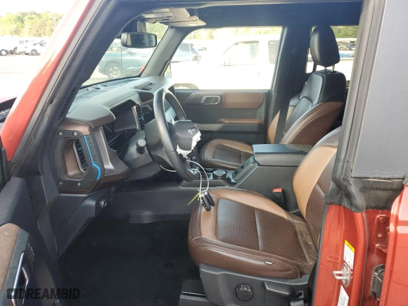 2022 Ford Bronco with VIN 1FMEE5DP7NLA85609, listed as a Copart auction lot 50155725 with 23,236 mi miles and Salvage Title. Bid and sale history available at carsss.com. Image 7.