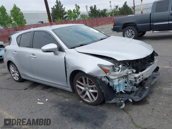 2016 Lexus CT 200h with VIN JTHKD5BH8G2268613, listed as a IAAI auction lot 42034614 with 91,778 mi miles and . Bid and sale history available at carsss.com. Image 1.