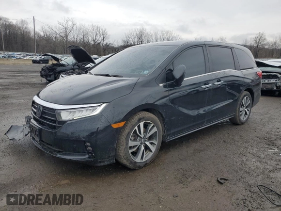 2023 Honda Odyssey Touring с VIN 5FNRL6H8XPB046345, выставлен на аукционе Copart как лот 52102195 с пробегом 29 986 миль миль и Списание • Salvage title. История ставок и продаж доступна на DreamBid. Изображение 1.