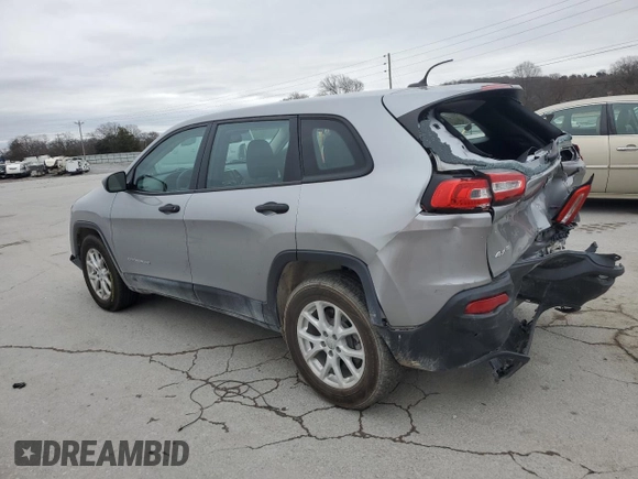 2017 Jeep Cherokee Sport with VIN 1C4PJMAS5HW632004, listed as a Copart auction lot 48033275 with 95,496 mi miles and Salvage Title. Bid and sale history available at carsss.com. Image 2.