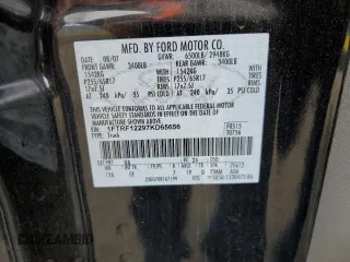 2007 Ford F-150 XL with VIN 1FTRF12297KD65656, listed as a Copart auction lot 59764355 with 97,702 mi miles and Salvage title. Bid and sale history available at DreamBid. Image 12.