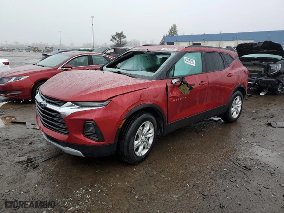 2022 Chevrolet Blazer LT with VIN 3GNKBCR4XNS128618, listed as a Copart auction lot 43285295 with 0 mi miles and Non Repairable. Bid and sale history available at carsss.com. Image 1.