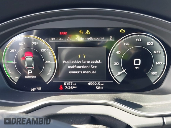 2024 Audi Q5 S line Premium with VIN WA1G2AFY6R2104354, listed as a IAAI auction lot 42248000 with 6,157 mi miles and . Bid and sale history available at DreamBid. Image 7.