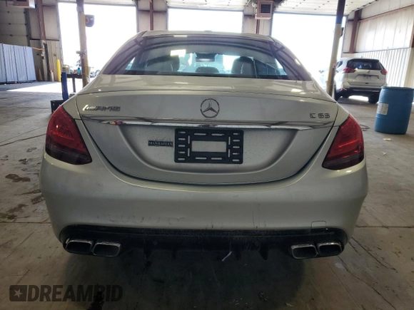 2020 Mercedes-Benz C 63 AMG with VIN 55SWF8GB5LU331031, listed as a Copart auction lot 80317784 with 34,976 mi miles and Salvage title. Bid and sale history available at DreamBid. Image 6.