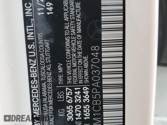 2023 Mercedes-Benz EQE 350 z VIN 4JGGM1CB5PA037048, wystawiony jako Copart lot #54558155 z przebiegiem 15 128 mil mil oraz Szkoda całkowita • Salvage title. Historia ofert i sprzedaży dostępna na DreamBid. Obrazek 14.