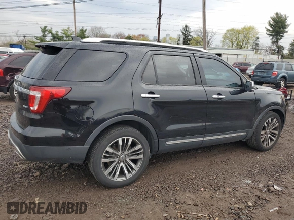 2016 Ford Explorer Platinum with VIN 1FM5K8HT2GGB60164, listed as a Copart auction lot 52878495 with Not provided miles and Salvage title. Bid and sale history available at DreamBid. Image 3.
