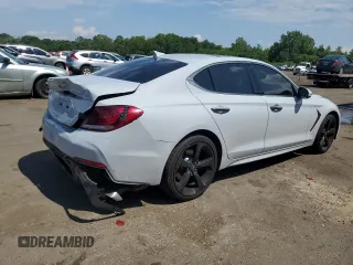 2019 Genesis G70 Advanced with VIN KMTG44LA9KU019674, listed as a Copart auction lot 63004515 with 60,493 mi miles and Salvage title. Bid and sale history available at DreamBid. Image 3.