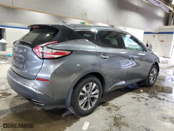 2016 Nissan Murano SL with VIN 5N1AZ2MH6GN165968, listed as a Copart auction lot 88389665 with 193,320 mi miles and Salvage Title. Bid and sale history available at carsss.com. Image 3.