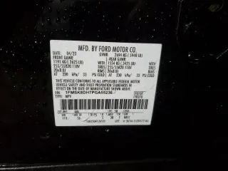 2023 Ford Explorer XLT with VIN 1FMSK8DH7PGA55236, listed as a Copart auction lot 83566244 with 18,859 mi miles and Non Repairable. Bid and sale history available at carsss.com. Image 14.