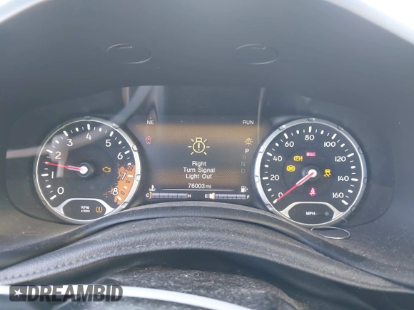 2018 Jeep Renegade Trailhawk with VIN ZACCJBCB1JPH28490, listed as a IAAI auction lot 41406910 with 76,003 mi miles. Bid and sale history available at carsss.com. Image 7.