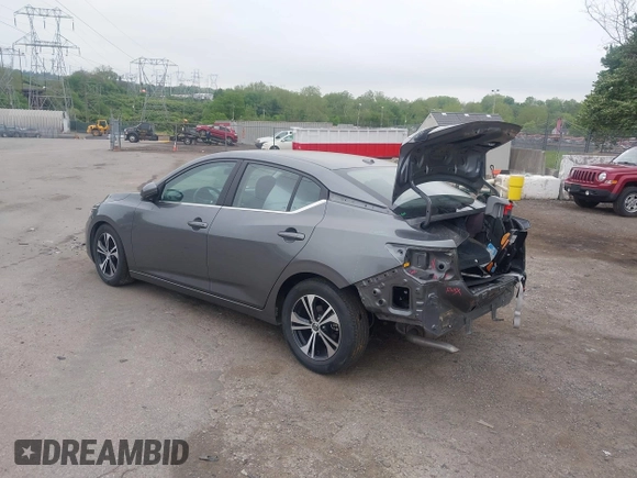 2020 Nissan Sentra SV with VIN 3N1AB8CVXLY209330, listed as a IAAI auction lot 42186225 with 28,314 mi miles and . Bid and sale history available at DreamBid. Image 3.