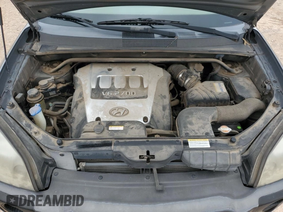 2007 Hyundai Tucson SE with VIN KM8JN12D07U520418, listed as a Copart auction lot 41568235 with 64,256 mi miles and Salvage Title. Bid and sale history available at carsss.com. Image 12.