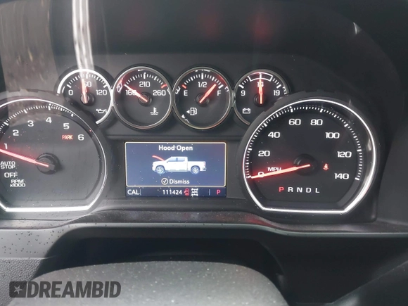 2020 Chevrolet Silverado 1500 LT Trail Boss with VIN 3GCPYFEL2LG319140, listed as a IAAI auction lot 41475510 with 111,424 mi miles. Bid and sale history available at carsss.com. Image 7.