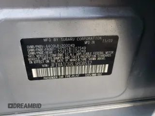 2020 Subaru WRX Premium with VIN JF1VA1C68L9808532, listed as a Copart auction lot 46708855 with 32,280 mi miles and Salvage Title. Bid and sale history available at carsss.com. Image 12.