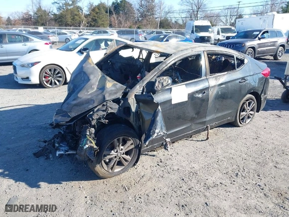 2018 Hyundai Elantra SEL with VIN 5NPD84LFXJH280855, listed as a IAAI auction lot 41042258 with 1 mi miles. Bid and sale history available at carsss.com. Image 2.