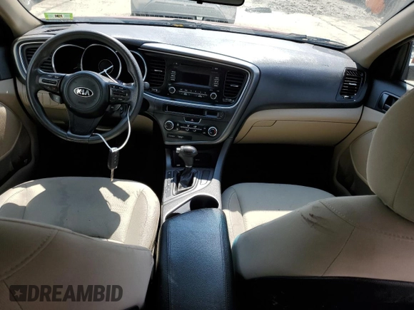 2014 Kia Optima LX with VIN 5XXGM4A75EG266643, listed as a Copart auction lot 52517575 with 109,282 mi miles and Salvage Title. Bid and sale history available at carsss.com. Image 8.