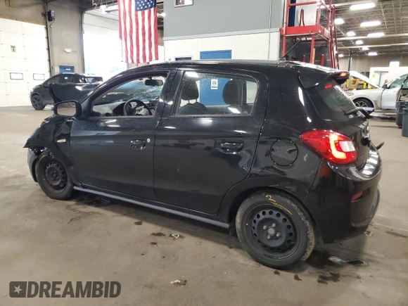 2019 Mitsubishi Mirage ES with VIN ML32A3HJ6KH011077, listed as a Copart auction lot 61005885 with 152,201 mi miles and Salvage title. Bid and sale history available at DreamBid. Image 2.