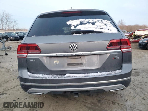 2019 Volkswagen Atlas SEL with VIN 1V2MR2CA5KC611651, listed as a Copart auction lot 86368654 with 54,066 mi miles and Salvage title. Bid and sale history available at DreamBid. Image 6.