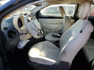 2017 FIAT 500 Pop with VIN 3C3CFFLR6HT594220, listed as a Copart auction lot 52114185 with 107,171 mi miles and Salvage title. Bid and sale history available at DreamBid. Image 7.
