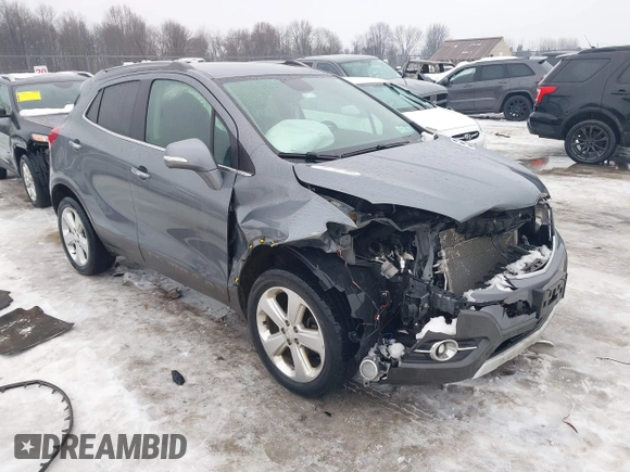 2015 Buick Encore Convenience with VIN KL4CJFSBXFB033767, listed as a IAAI auction lot 41447019 with 131,954 mi miles and . Bid and sale history available at carsss.com. Image 1.