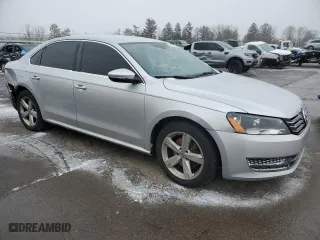 2012 Volkswagen Passat SE with VIN 1VWBP7A33CC040448, listed as a Copart auction lot 46182435 with 118,754 mi miles and Salvage Title. Bid and sale history available at carsss.com. Image 4.