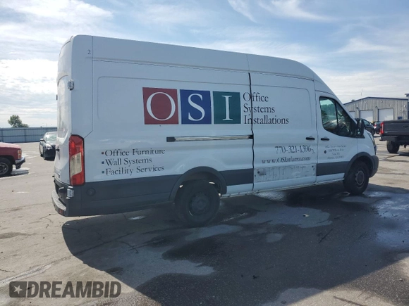 2016 Ford Transit Cargo with VIN 1FTBW3XG5GKB09483, listed as a Copart auction lot 56157045 with 216,399 mi miles and Salvage title. Bid and sale history available at DreamBid. Image 3.