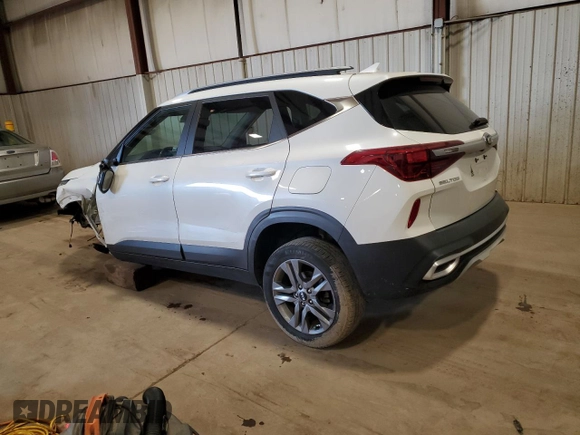 2021 Kia Seltos S z VIN KNDEU2AA2M7175621, wystawiony jako Copart lot #53785735 z przebiegiem 25 636 mil mil oraz Szkoda całkowita • Salvage title. Historia ofert i sprzedaży dostępna na DreamBid. Obrazek 2.
