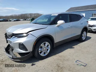 2021 Chevrolet Blazer LT with VIN 3GNKBHRS8MS584532, listed as a Copart auction lot 53603135 with 66,364 mi miles and Salvage title. Bid and sale history available at DreamBid. Image 1.